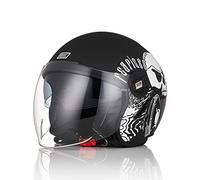 ORIGINE Casque de Moto Jet Casque Scooter avec Double Visière Homologué ECE 22 - 06