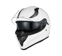 ORIGINE Casque Intégral pour Motos de Rue avec Double Visière Approuvé ECE2206 (Solid Gloss White, S)