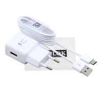 Origine Chargeur pour Samsung Galaxy A12 A13 A14 A15 A51 A52 A60 A70 A70s A71 A80 A90 Fast Charge 15W 2A Câble de Charge Type C avec Chiffon de Nettoyage Shlok