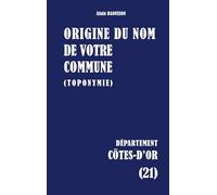 Origine du nom de votre commune: CÔTES-D'OR