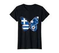 Origine Grecque Drapeau Grèce Papillon Racines grecques T-Shirt