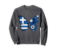 Origine Grecque Grèce Fierté Papillon Racines grecques Sweatshirt
