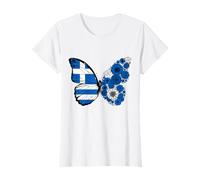 Origine Grecque Grèce Fierté Papillon Racines grecques T-Shirt