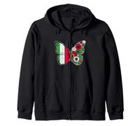 Origine Italienne Drapeau Italie Papillon Racines Italiennes Sweat à Capuche