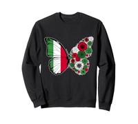 Origine Italienne Drapeau Italie Papillon Racines Italiennes Sweatshirt