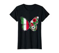 Origine Italienne Drapeau Italie Papillon Racines Italiennes T-Shirt