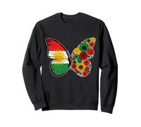 Origine kurde Drapeau Kurdistan Papillon Racines kurdes Sweatshirt