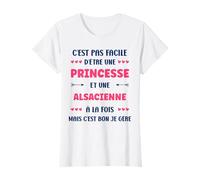 Origine super Alsace Humour fille princesse Alsacienne T-Shirt