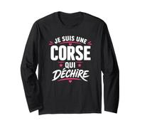Origine Super Corse Humour Fille Je suis Corse Manche Longue