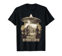 Origins Pyramides d'OVNI antiques Design mystère extraterrestre T-Shirt
