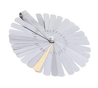 OriGlam 32 lames en acier inoxydable, jauge d'épaisseur double marquage métrique et impérial, outil de mesure des trous, lames en acier pour mesurer la largeur/l'épaisseur des écarts