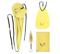 OriGlam Kit d'entretien pour saxophone - Kit d'entretien pour clarinette avec 3 chiffons de nettoyage et brosse à embouchure pour clarinette, flûte et instruments à vent en bois