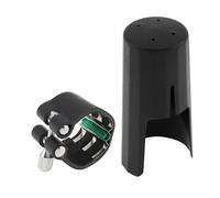 OriGlam Ligature de clarinette en si bémol avec capuchon en plastique, ligature en cuir avec capuchon d'embouchure, kit de fixation d'embouchure de clarinette professionnel en si bémol accessoires