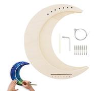 OriGlam Lyre corde à 7 harpe DIY en forme de lune instrument de musique bois bricolage bricolag