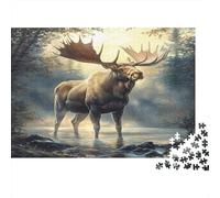 Orignal dans la forêt Casse-tête 1000 Pièces avec Emboîtement Parfait, Grand Puzzle Puzzle De Détente pour La Décoration Murale DIY, Secret Santa Original 70x50cm/1000pcs