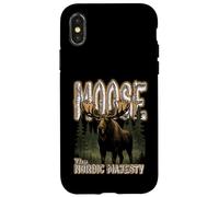 Orignal la Magistrature Nordique tête de Couronne des forêts du Nord Coque pour iPhone X/XS