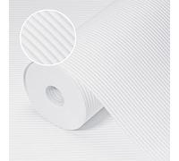 Origuuds Tapis Fond de Tiroir Non-Adhésif, Tapis Frigo en EVA Antiderapant, Plastique Tapis Refrigerateur Placard Etagere Protection, pour Meuble, sous Evier Cuisine (Blanc/50cmx600cm)