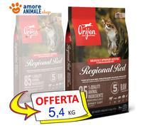 ORIJEN Cat Regional Red → 5,4 KG - Croquettes pour Chat, Nourriture Sec Chats