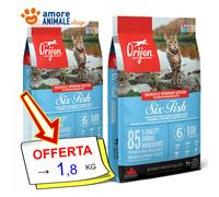 Orijen Cat Six Poisson → 340 Gr/1,8 - 5,4 KG - Croquettes Chats, Sec Pour Chat