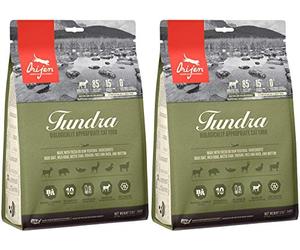 Orijen Tundra | Pack Double | 2 x 340 g | Nourriture sèche complète pour Chats | avec Canard cru, Poisson et gibier | Fabriqué au Canada | avec Un enrobage lyophilisé.
