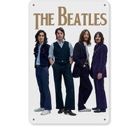 ORIMAMI Poster mural rétro The Beatles, 20,3 x 30,5 cm, en étain, parfait pour décoration murale, fêtes à thème, cadeaux