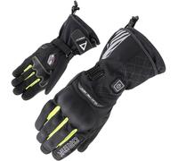 Orina Tesla Gants chauffants de moto, noir/jaune, Taille 2XL