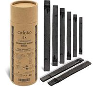 Orinko - Binchotan Bio 8x, Charbon Actif de Bambou pour Purification d'Eau en Carafe, Filtration Naturelle et Durable