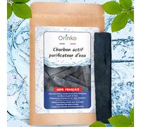 ORINKO® Binchotan Bio Charbon Actif Eau x1 - Charbon Français - Filtration Naturelle Puissante Jusqu'à 1L/Bâton - Purificateur Écologique pour Carafe, Fontaine, Gourde
