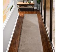 ORINOVA Tapis Beige 60x300 cm Moelleux Fausse Fourrure Tapis Doux Duveteux Chambre Salon Beige Faux Fur Runner Lavable Rectangulaire