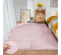 ORINOVA Tapis Rose 150x215 cm Moelleux Fausse Fourrure Chambre Tapis Doux Duveteux Pink Fluffy Area Rug Lavable Rectangulaire