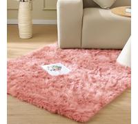 ORINOVA Tapis Rose Fausse Fourrure Doux 120x180 cm Fille Ado Chambre Moumoute Poil Long Shaggy Salon