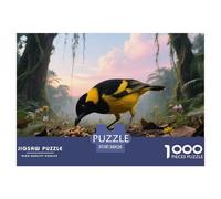 Oriole à Capuchon noirPuzzle 1000 Pièces Travail Intellectuel Adolescentsoiseau Esprit Créatif 38x26cm/1000pcs