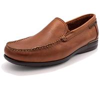 Fluchos Mocassin homme 8682 Tornado Orion — cuir marron, semelle poids plume, Shock Absorber — 41
