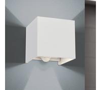 ORION Applique extérieur avec détecteur Cube-S, blanc, Aluminium, Moderne