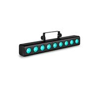 Orion Barre LED Wallwasher - 9x 6 Watts RGBW, Modes Automatiques, DMX 4 à 8 Canaux,