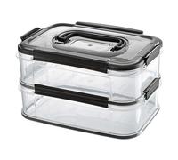 ORION Boîte de conservation Boîte de conservation pour la charcuterie et le fromage avec deux niveaux de 1,8l chacun