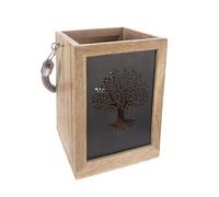 ORION Bougeoir Arbre de vie MANGO bois/métal