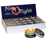 Orion Bougie Parfumée Affichage de 48 Pièces - Bougie - Orange, vanille, lavande, cannelle, pêche et rose - Décoration de la maison