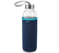 Orion Bouteille en verre Bouteille d'eau avec housse de protection thermique en néoprène Joint anti-fuite 540 ml