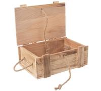 ORION Caisse en bois Caisse de rangement avec couvercle 30x21x12cm Coffret cadeau en bois