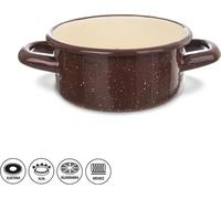 ORION Casserole Casserole émaillée 0,6L BRUNE