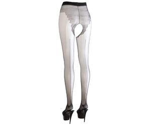 Orion Collant Ouvert pour Femme, Noir, Taille 4
