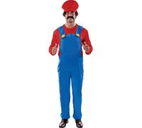 ORION COSTUMES Costume de déguisement grande taille de jeu vidéo rétro des années 80 du super plombier pour hommes