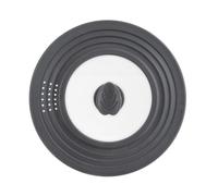 ORION Couvercle 3-en-1 verre/silicone 27 cm pour diamètre 20/22/24 cm