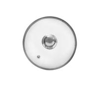 ORION Couvercle en verre avec anneau en acier inoxydable pour casserole Poêle Verre résistant à la chaleur Ø 18 cm