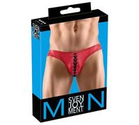 Svenjoyment - Boxer homme noir à lacets (rouge) - M