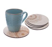 ORION Dessous de verre Dessous de plat en bois MANDALA 5 pièces