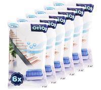 Orion Granulés de déshumidificateur 1 kg x 6 granulés de recharge absorbeur d'humidité chlorure de calcium Recharge universelle avec parfum contre l'humidité