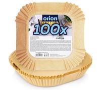 orion group Airfryer Lot de 100 inserts en papier sulfurisé à usage unique pour friteuse à air chaud, four et micro-ondes, résistants à la chaleur, oléophobes et adaptés à un usage alimentaire