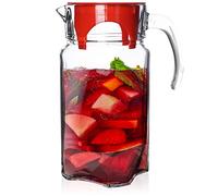 Pichet en verre de 1,75 l avec poignée de couvercle